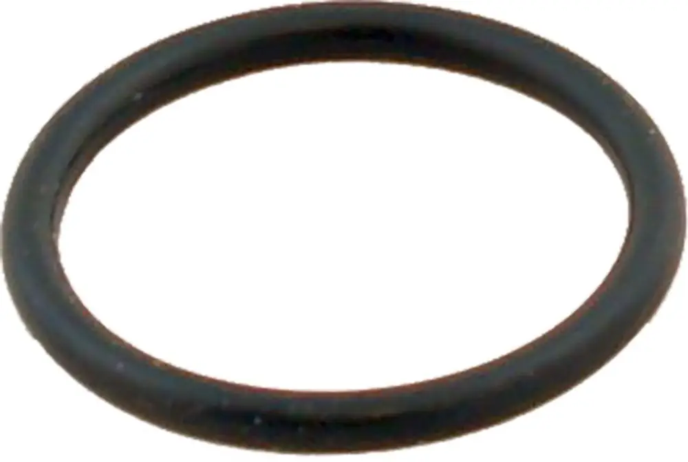 Schwarzer O-Ring auf weißem Hintergrund, hergestellt von Wolf, zur Abdichtung in verschiedenen Anwendungen.